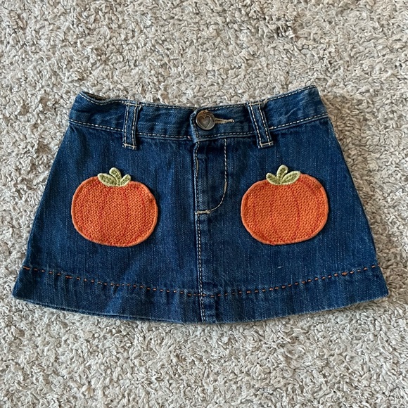 Gymboree Other - Gymboree pumpkin denim skirt